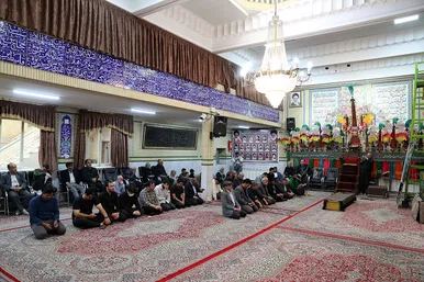 مراسم تشییع حاج فضل‌الله برهانی در حرم مطهر رضوی