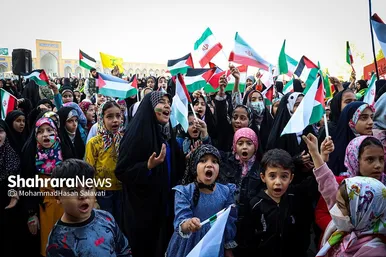 اجتماع مردمی عاشقان مبارزه با اسرائیل در مشهد