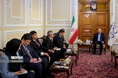 عکس‌هایی از دیدارهای رئیس مجلس با میهمانان خارجی مراسم تحلیف