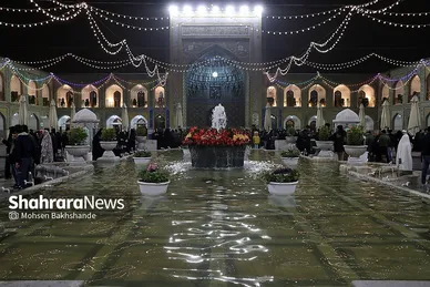 شب عید مبعث در حرم مطهر رضوی