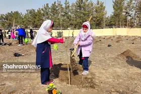 پویش سراسری درخت&zwnj;کاری در بوستان جهانشهر