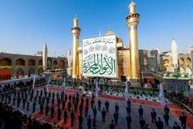 ویدئو| تزئین حرم مطهر حضرت علی(ع) به مناسبت اعیاد شعبانیه