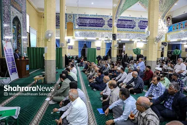 دیدار مردمی فرماندار و مدیران ۱۵ دستگاه اجرایی با اهالی منطقه ۹ مشهد
