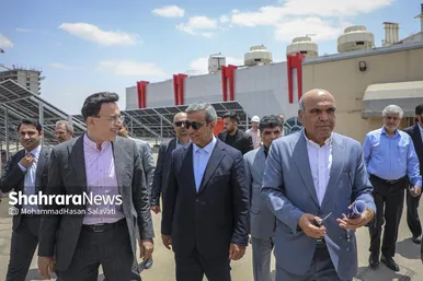 گزارش تصویری | بهره‌برداری از دو نیروگاه خورشیدی ۷ مگاواتی در مشهد