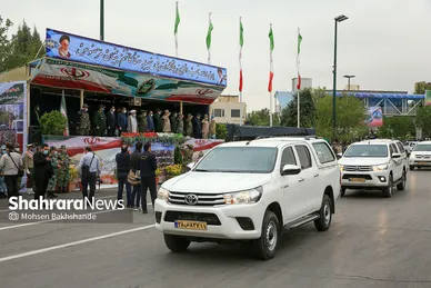 رژه بزرگداشت روز ارتش در مشهد‎‎