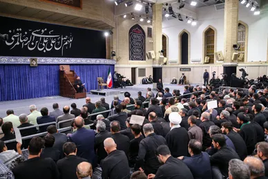 گزارش تصویری | سخنرانی رهبر معظم انقلاب در مراسم عزاداری شهادت امام رضا(ع)