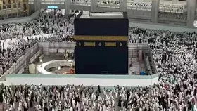 ورودی پشت&zwnj;بام کعبه باز شد+ عکس