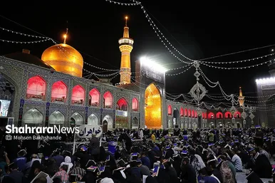 مراسم احیاء شب ۲۳ ماه رمضان در حرم مطهر رضوی