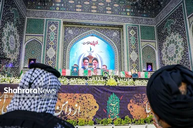 تصاویری از استقبال و تشییع پیکر رئیس جمهور رئیسی و شهدای خدمت در مشهد