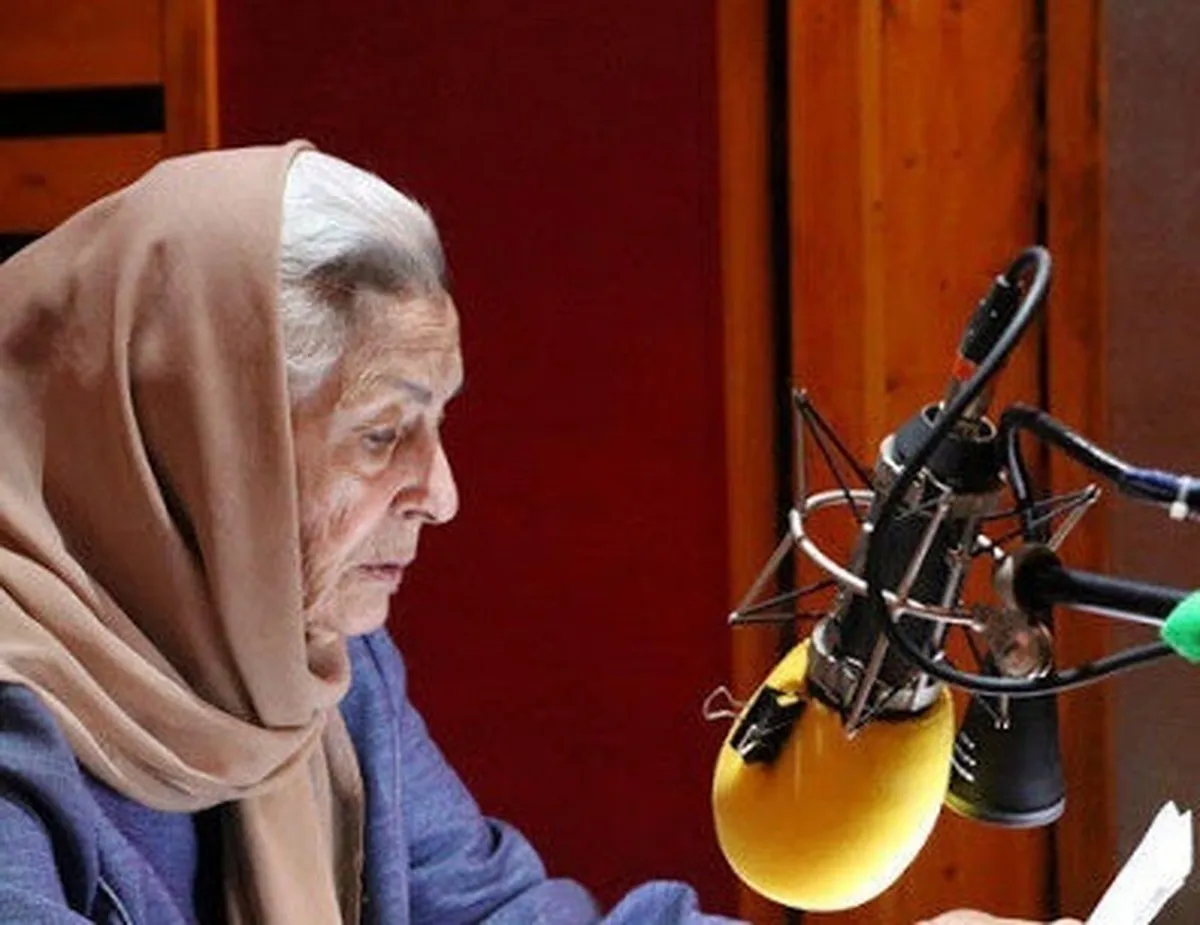 دکلمه گویی «ژاله علو» برای آهنگ «چون تو بیایی»
