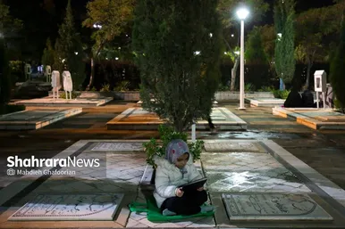 مراسم احیای شب ۲۱ ماه رمضان در بهشت رضا(ع)