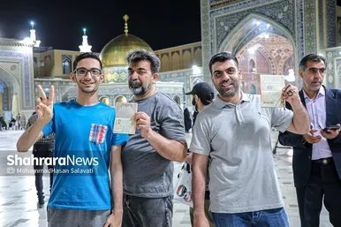 آخرین ساعات انتخابات ریاست جمهوری در حرم مطهر رضوی