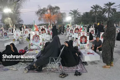گزارش تصویری | گلزار شهدای میناب در آخرین جمعه ماه فروردین