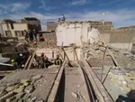 ریزش کامل ساختمان مسکونی ۲ طبقه در خیابان پورسینای مشهد + تصاویر