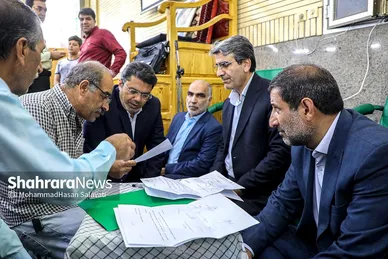 دیدار مردمی فرماندار و مدیران ۱۵ دستگاه اجرایی با اهالی منطقه ۹ مشهد
