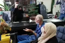 تصاویری از پدر و مادر بابک خرمدین در دادسرای جنایی + فیلم