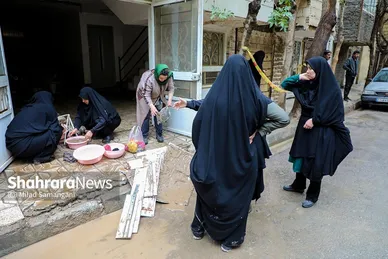 عکس‌هایی از خیابان سپاه در محله سیدی مشهد ۴۸ ساعت پس از سیل