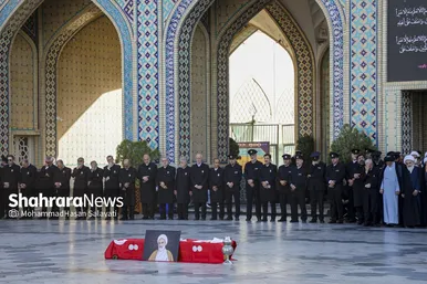 گزارش تصویری | تشییع پیکر مرحوم حجت الاسلام والمسلمین الهى خراسانى در حرم مطهر رضوی