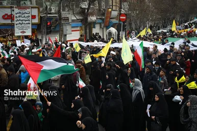 گزارش تصویری | راهپیمایی جمعه نصر و جشن پیروزی مقاومت فلسطین در مشهد