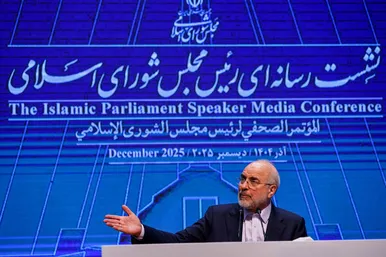 گزارش تصویری | نشست خبری رئیس مجلس شورای اسلامی
