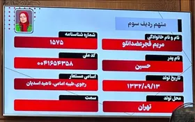 آشنایی با متهمان دادگاه منافقین| مریم رجوی متهم ردیف سوم پرونده