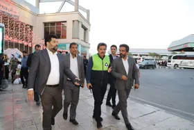 بازدید میدانی معاون استاندار و فرماندار مشهد مقدس از قسمت&zwnj;های مختلف پایانه امام رضا (ع)