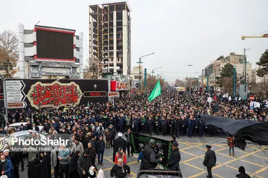 تشییع پیکر مطهر ۱۰ شهید گمنام در مشهد