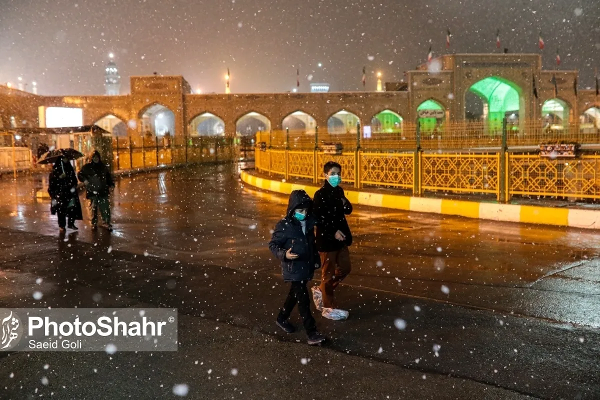 بارش‌های برف و باران در خراسان رضوی ادامه دارد (۲۱ بهمن‌ماه ۱۴۰۱)