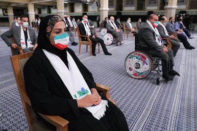 دیدار قهرمانان المپیک و پارالمپیک ایران در بازی‌های ۲۰۲۰ توکیو با رهبر معظم انقلاب