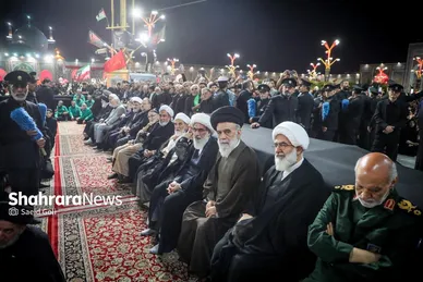 گزارش تصویری | مراسم بزرگداشت رهبر شهید ایران در حرم مطهر امام رضا (ع)