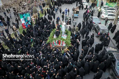 تشییع دو تن از شهدای حمله تروریستی کرمان در مشهد