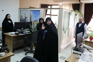 بازدید عضو شورای اسلامی شهر مشهد از موسسه شهرآرا