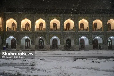 گزارش تصویری | جلوه‌های زییایی از بارش برف پاییزی در مشهد
