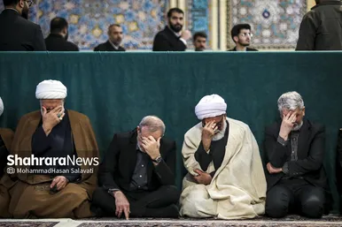 گزارش تصویری | مراسم چهلم شهدای حوادث دی ماه در حرم مطهر رضوی با حضور رئیس جمهور