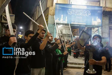 گزارش تصویری | مراسم عزاداری مشق شمشیر