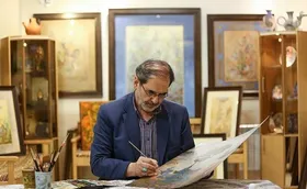 ماه آسمان نگارگری | درباره استاد &laquo;رضا بدرالسما&raquo;