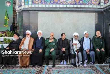 برگزاری مراسم چهلم شهدای خدمت در حرم امام‌رضا(ع) (۱۲ تیر ۱۴۰۳)
