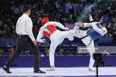 عکس‌هایی از دیدار فینال آرین سلیمی در المپیک ۲۰۲۴