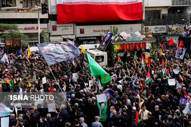 عکس‌هایی از مراسم تشییع پیکر شهید اسماعیل هنیه در تهران - ۱