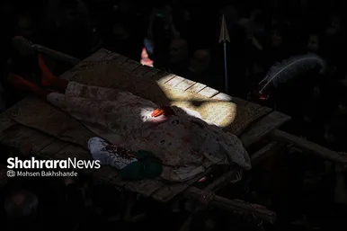 مراسم عزاداری روز دوازدهم محرم در حسینیه کرمانی‌های مشهد