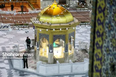 بازگشایی صحن انقلاب حرم مطهر رضوی در آستانه نیمه شعبان