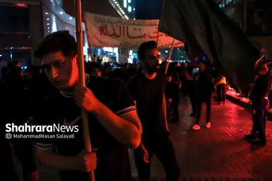 آئین سنتی مشعل گردانی نجفی‌ها در شب تاسوعا