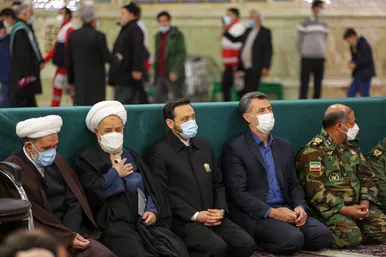 مراسم گرامیداشت سالروز حماسه 9 دی در حرم مطهر رضوی