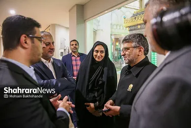گزارش تصویری | تشرف وزیر ورزش عراق به حرم مطهر رضوی
