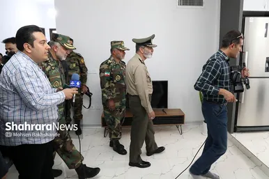 مراسم بهره برداری از طرح ۸۸۸ واحدی منازل سازمانی ارتش در مشهد