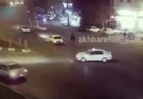 تصادف وحشتناک دو خودرو با یک مادر و فرزندانش در یزد + فیلم