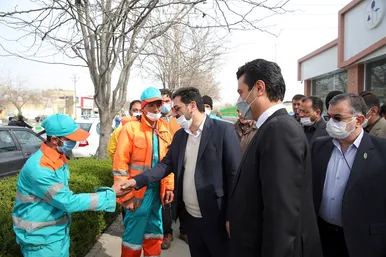 بازدید مسئولان شهری و استانی از اقدامات مدیریت شهری مشهد در بهار ۱۴۰۱