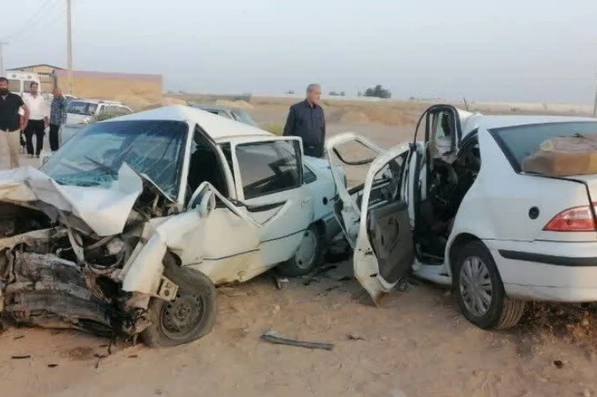 ۳ فوتی در استان یزد بر اثر برخورد ۲ دستگاه خودرو