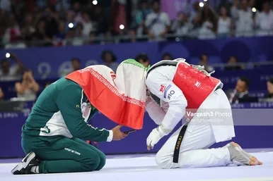 عکس‌هایی از دیدار فینال آرین سلیمی در المپیک ۲۰۲۴