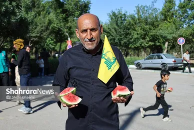 گزارش تصویری | بوستان زائرپذیر غدیر مشهد میزبان زائران و عزاداران امام شهید